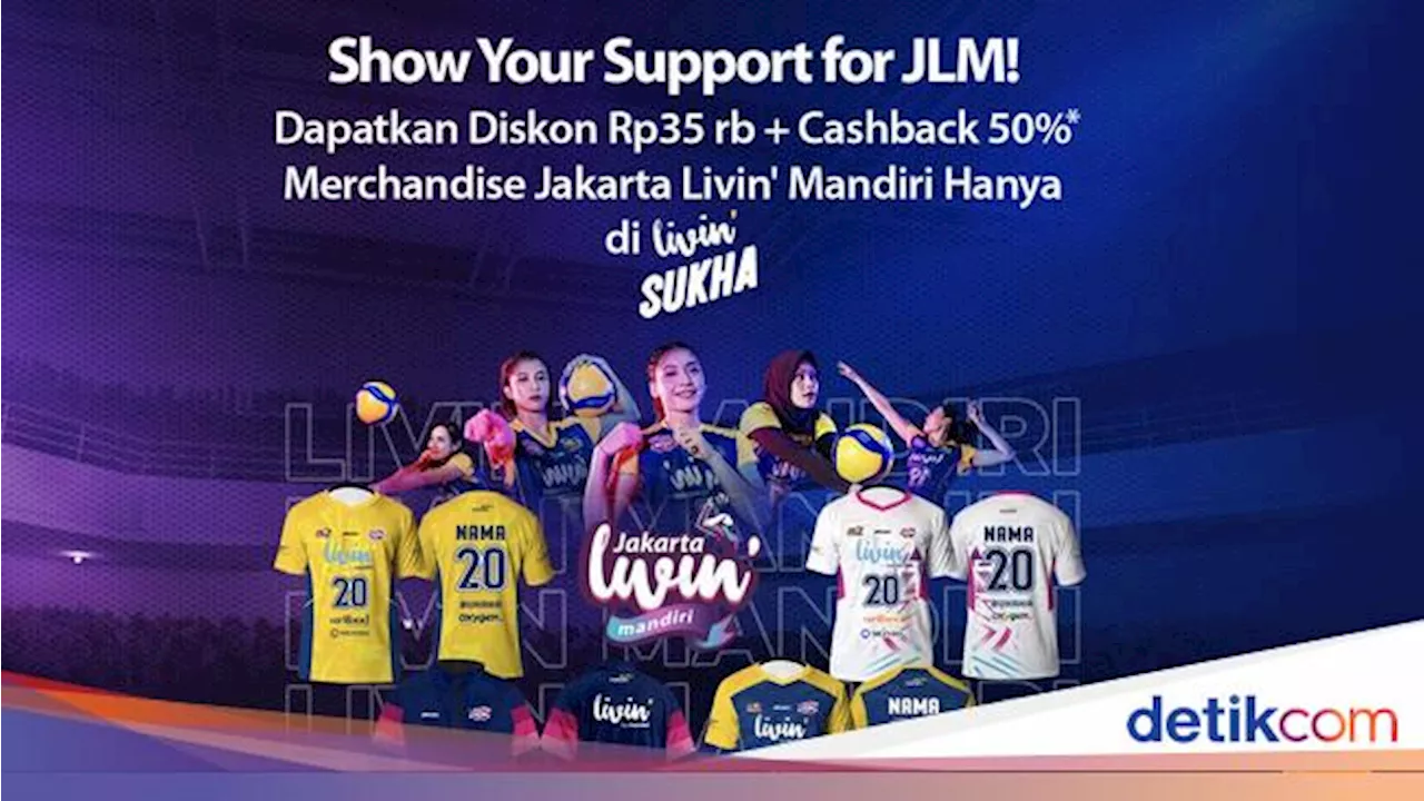 Dukung Jakarta Livin' Mandiri di Proliga, Ada Promo Merchandise Eksklusif!