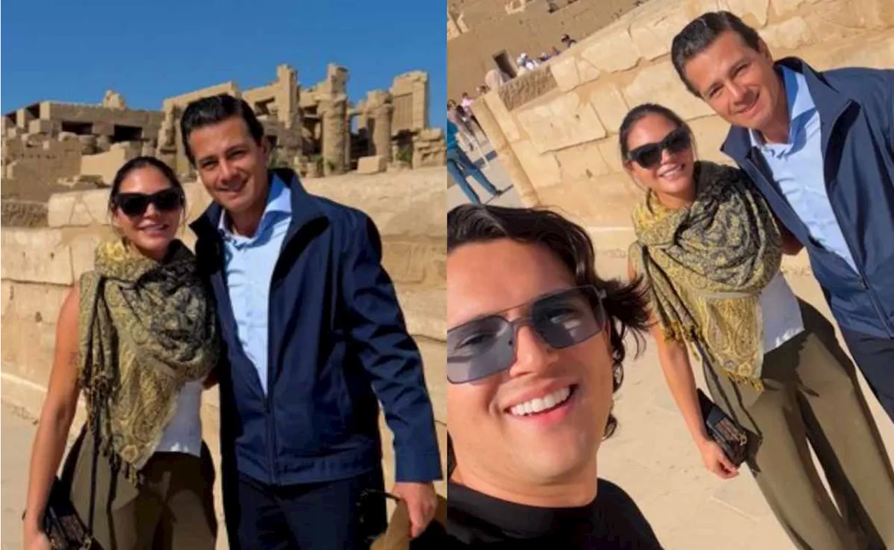 Captan a Peña Nieto en Egipto; asiste al Templo de Karnak