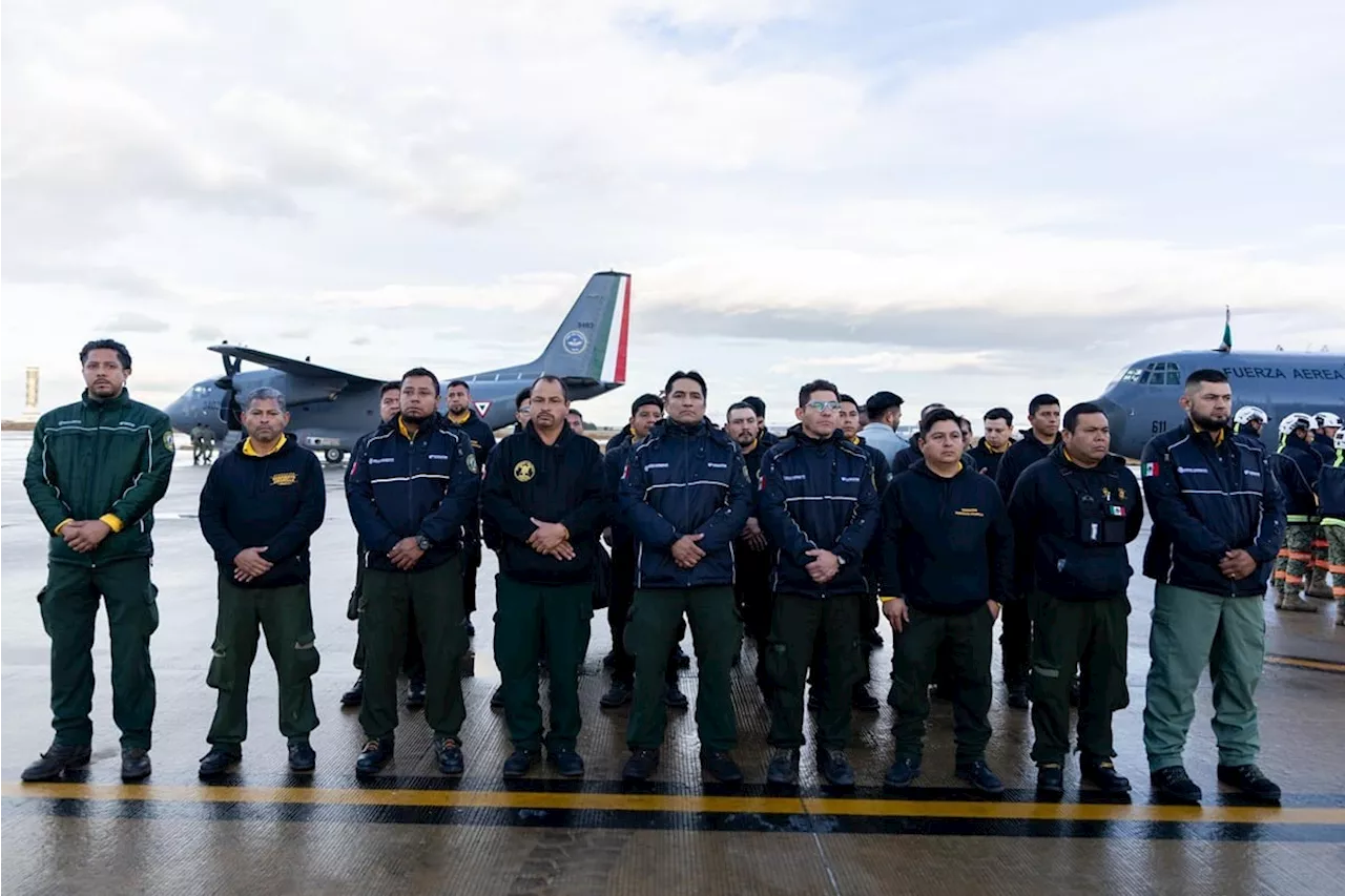 Llega equipo mexicano a California para combatir incendios; “eso hacen los amigos”, agradece Newsom