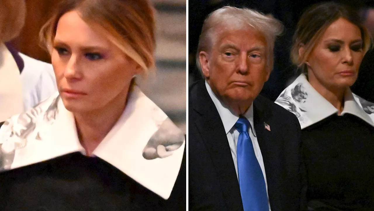 Melanias Klädval Vid Carters Statsbegravning