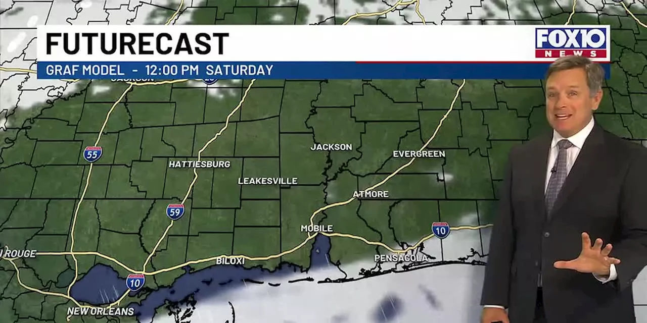 Some slow clearing possible Saturday, more rain Sunday night