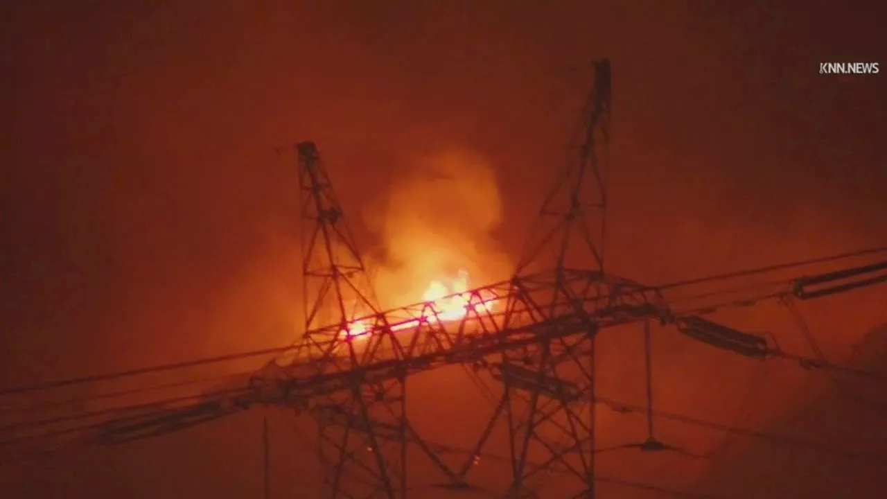 Hurst Fire: SoCal Edison reports damage near tower around time fire sparked