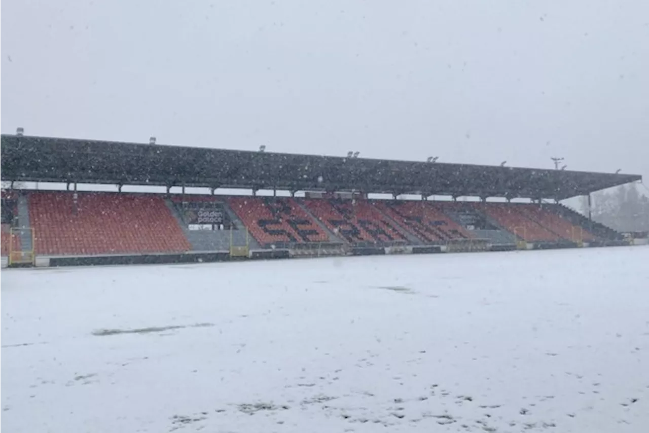 Lierse SK uitgesteld door barre weersomstandigheden