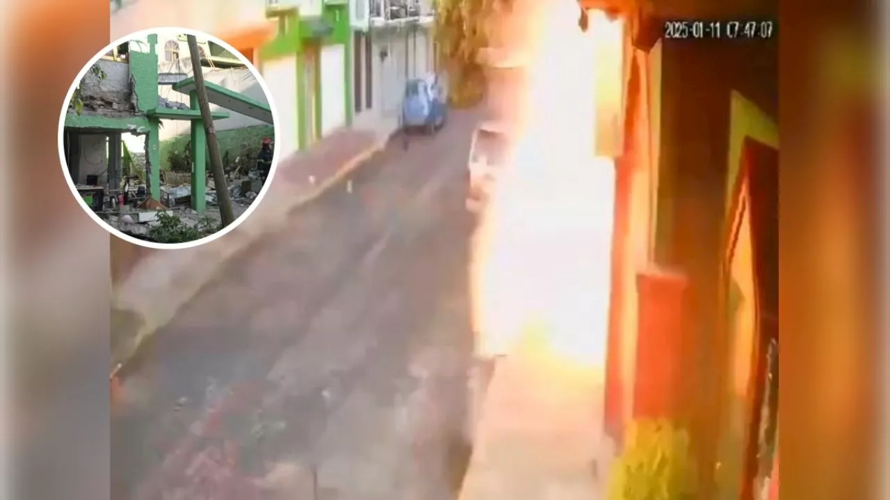 Filtran VIDEO del momento exacto de la explosión en la calle 9 de Nezahualcóyotl