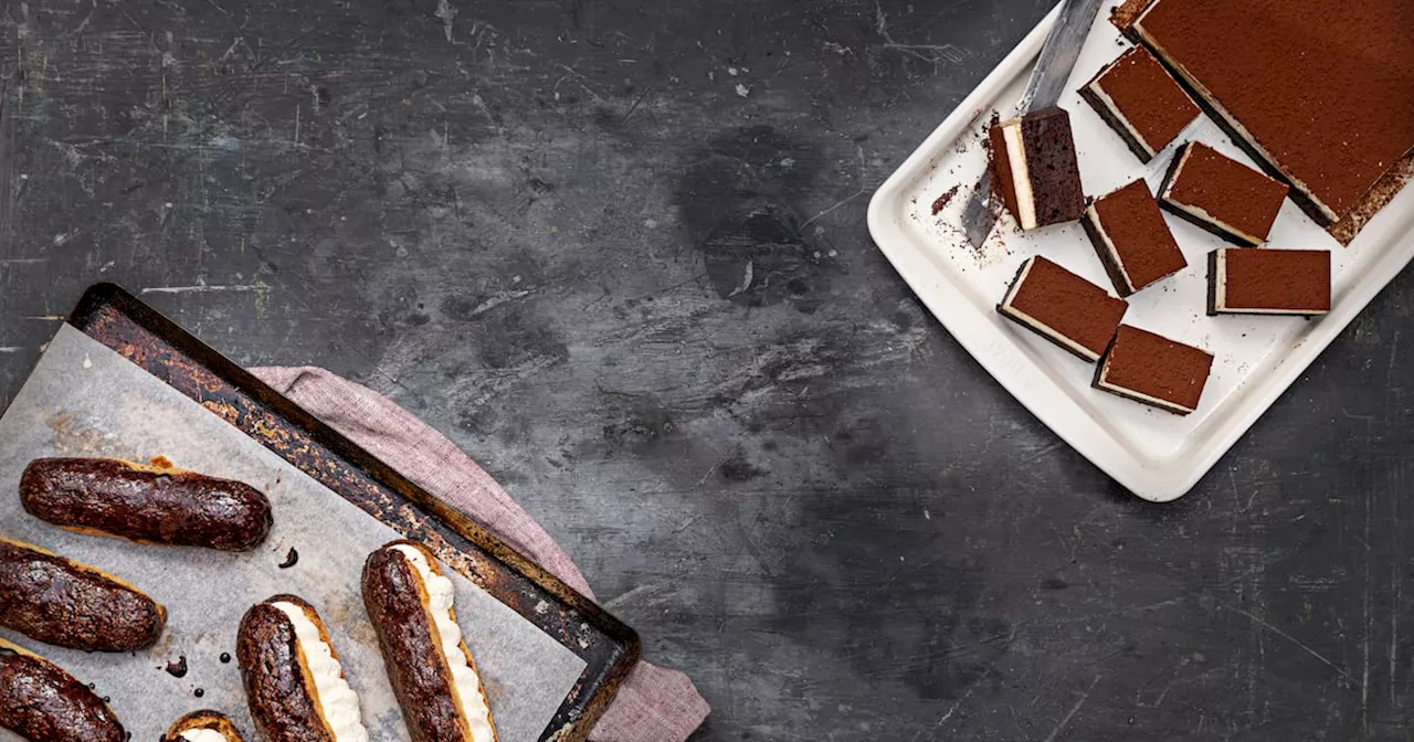 Mark Moriarty: Chocolate eclairs and tiramisu brownies