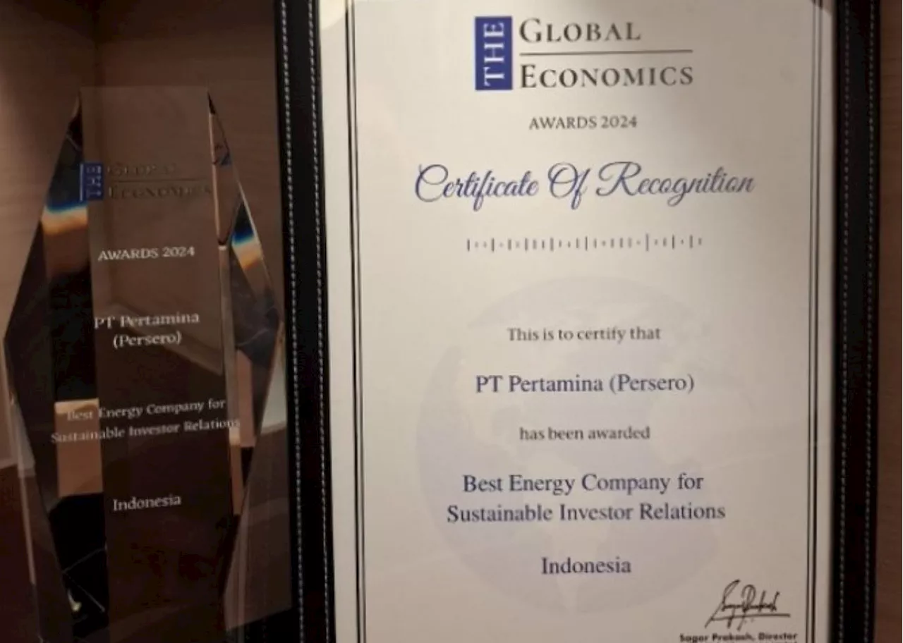 Selamat, Pertamina Raih Penghargaan Internasional Bidang Investor Relations