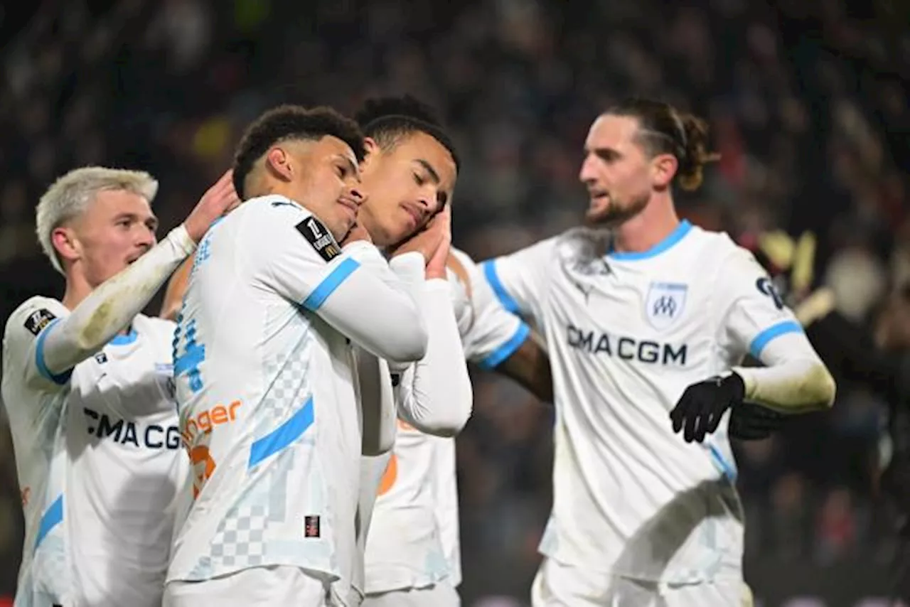 Victoire à Rennes : l'OM conforte sa place de dauphin.