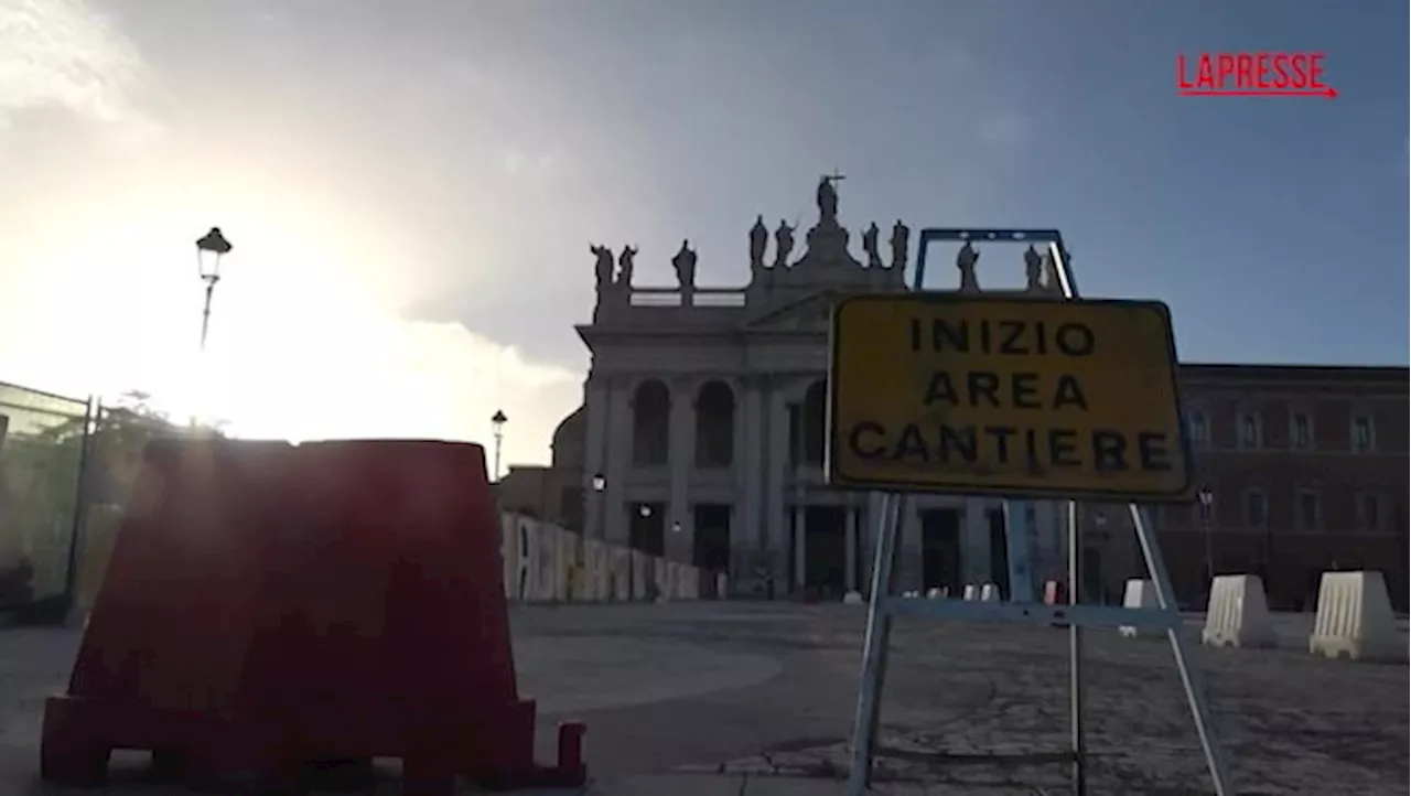 Giubileo 2025, il cantiere di piazza San Giovanni e i dubbi dei residenti