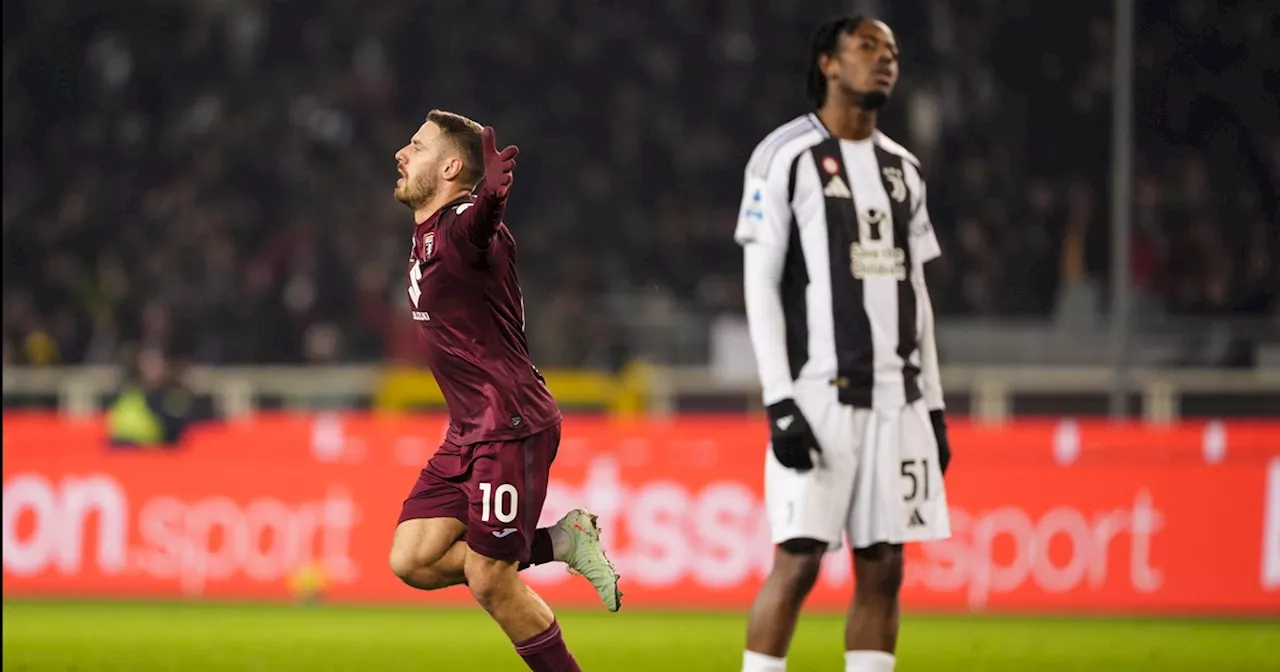 Juventus, ennesimo pareggio per Thiago Motta: il derby col Torino finisce 1 a 1