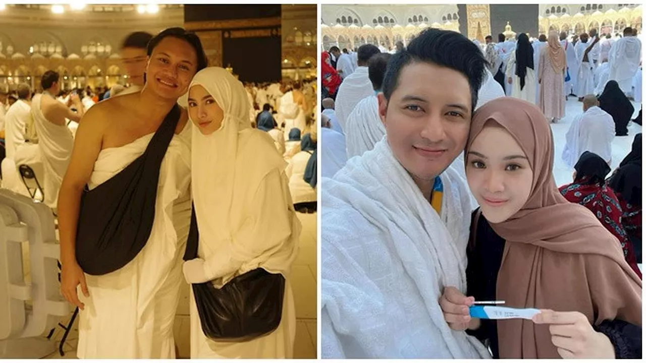 6 Artis Ini Jalani Ibadah Umroh ketika Hamil Anak Pertama, Suami Setia Dampingi