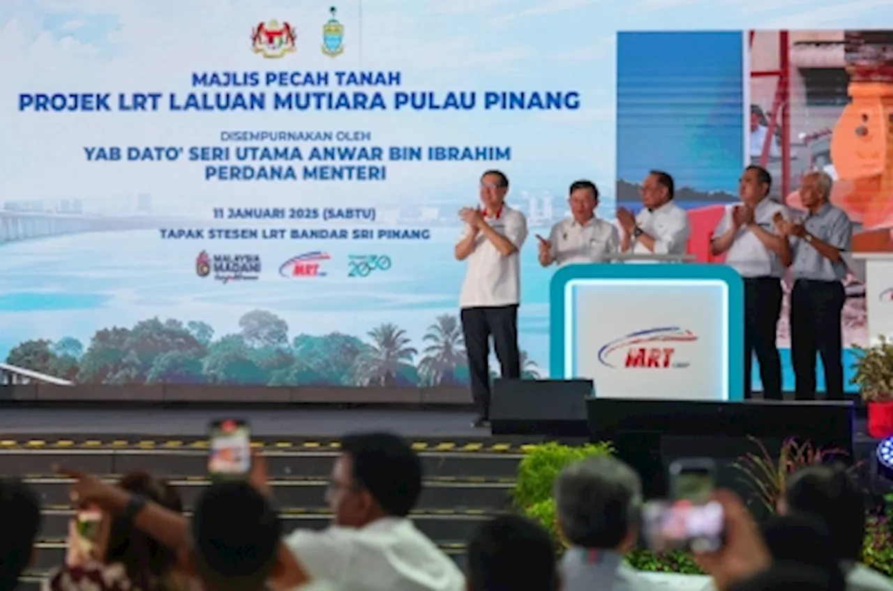 Mutiara LRT Line to span 29.5km with 21 stations, linking Penang’s key hubs for better connectivity and economic growth, says Anthony Loke