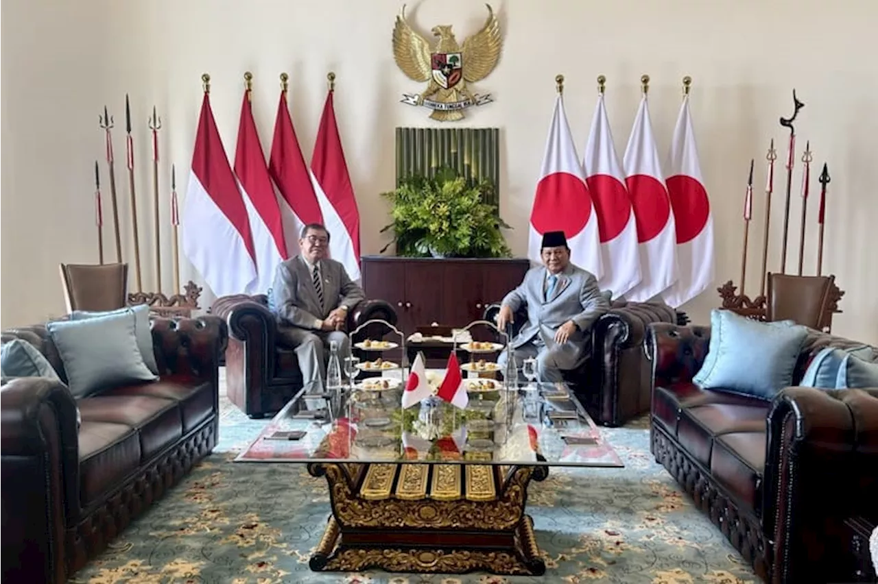 Presiden Prabowo Subianto Jamu PM Jepang Shigeru Ishiba di Istana Bogor