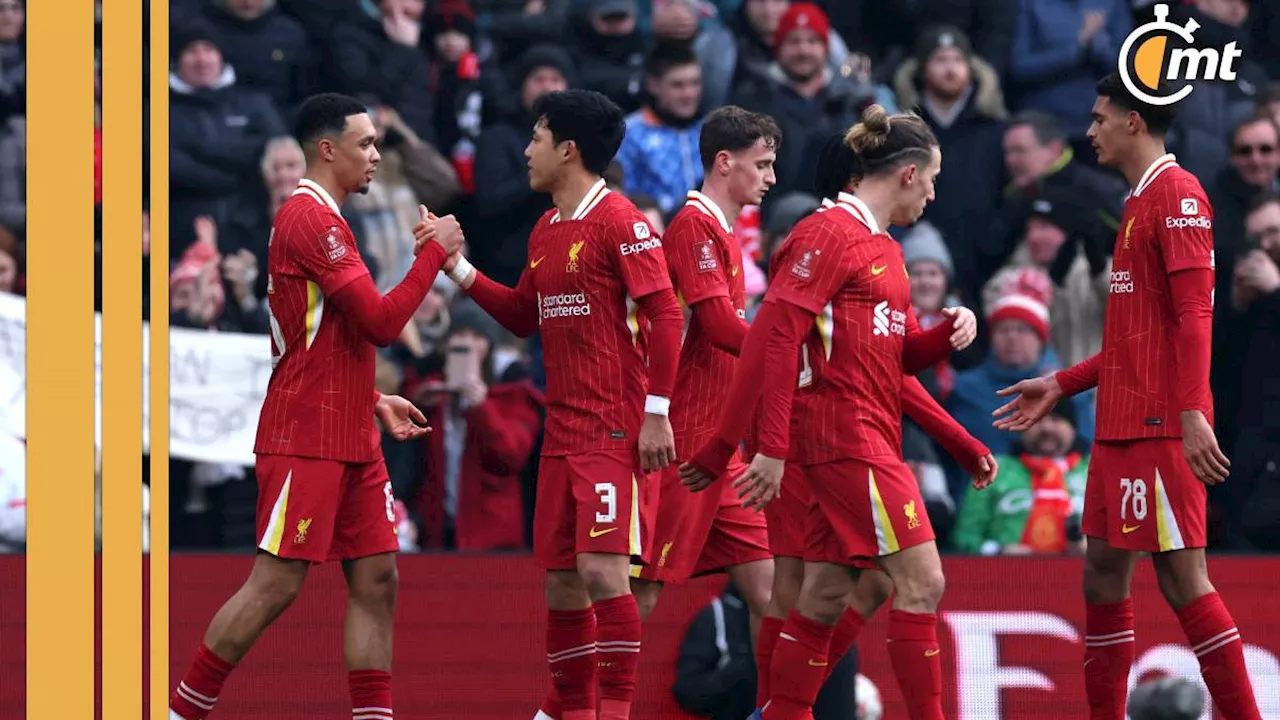 Liverpool debuta en la FA Cup con categórica goleada ante el Accrington Stanley