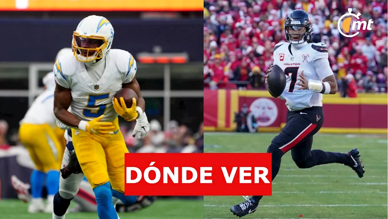 Texans vs Chargers: ¿A qué hora y dónde EN VIVO ver Wild Card NFL Playoffs 2025?