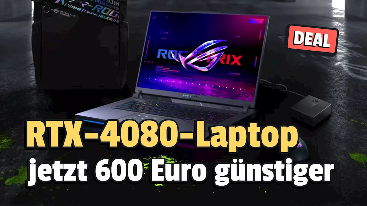 RTX 5080 steht bevor: Asus Gaming-Laptop mit RTX 4080 erreicht neuen Tiefstpreis