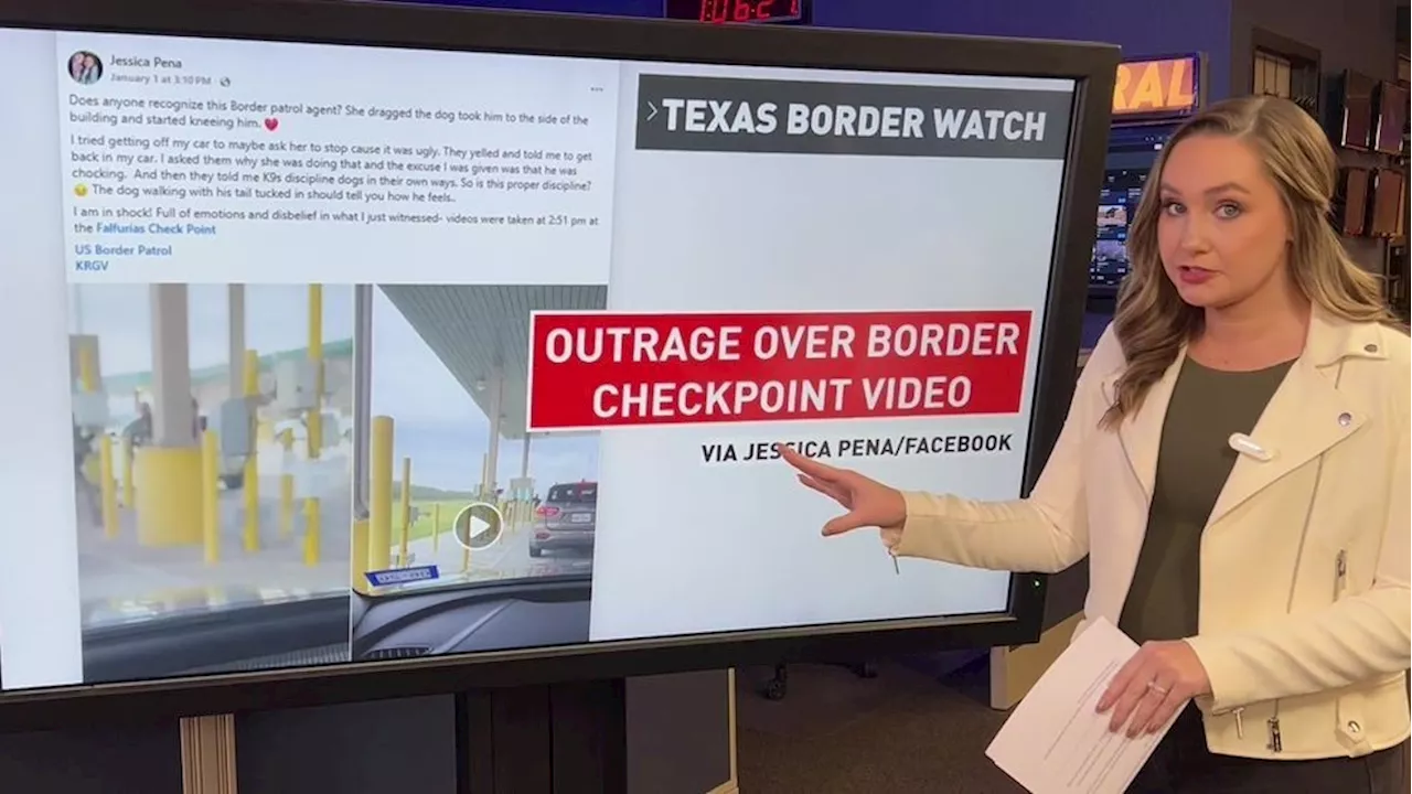 Border Patrol agent's actions with K9 spark controversy at Texas checkpoint