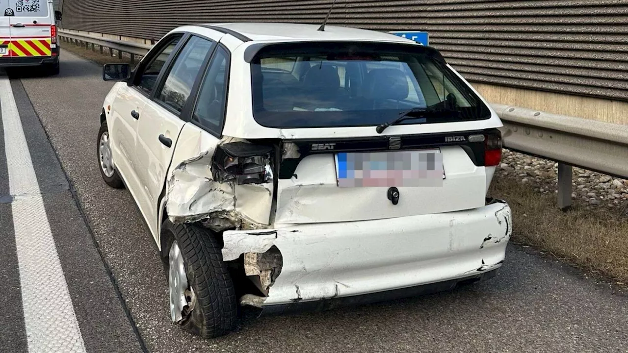 Zwei Verletzte bei Auffahrunfall auf der A1 bei Pöchlarn