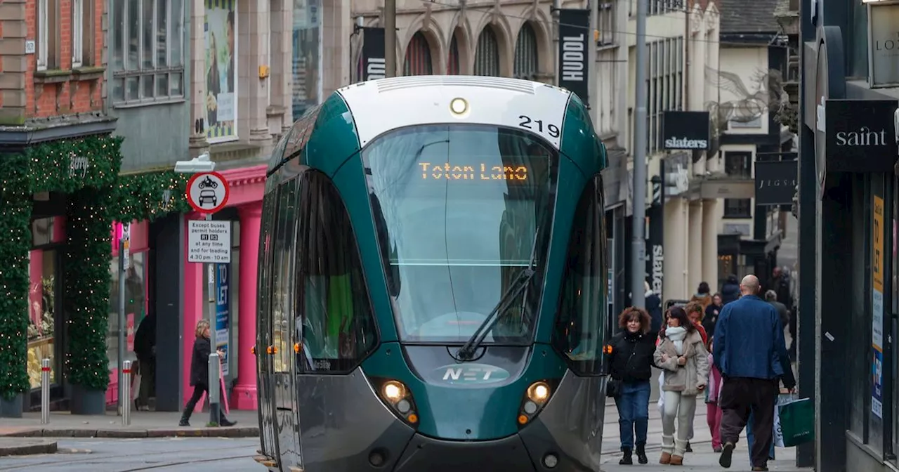 Nottingham Trams to Close for Maintenance