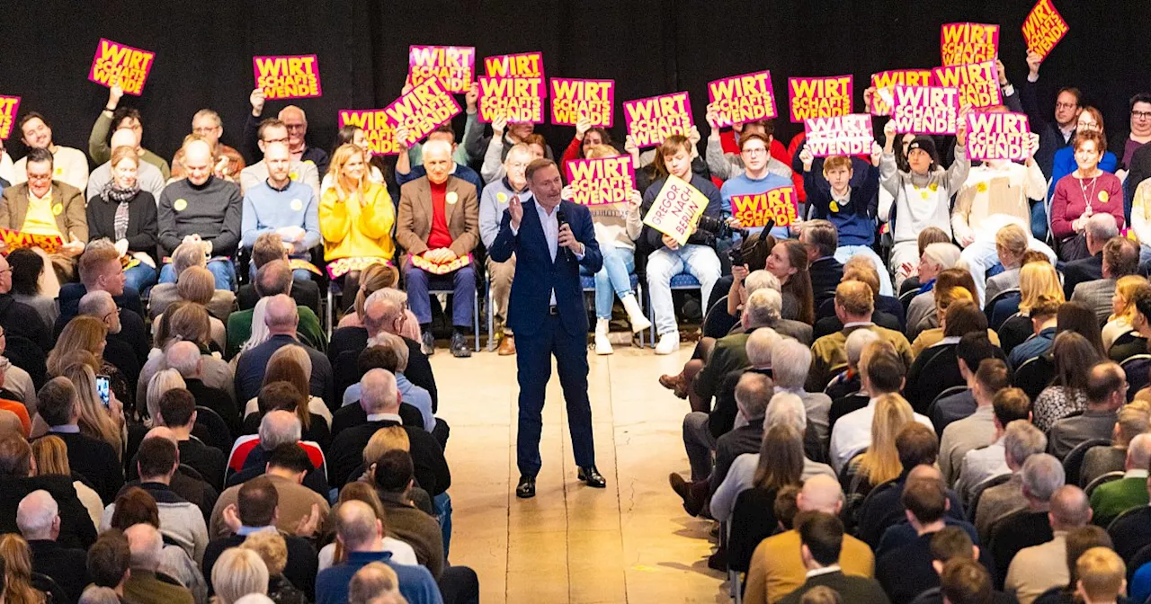 Lindner in Bielefeld: Wirtschaftswende und Warnung vor der AfD