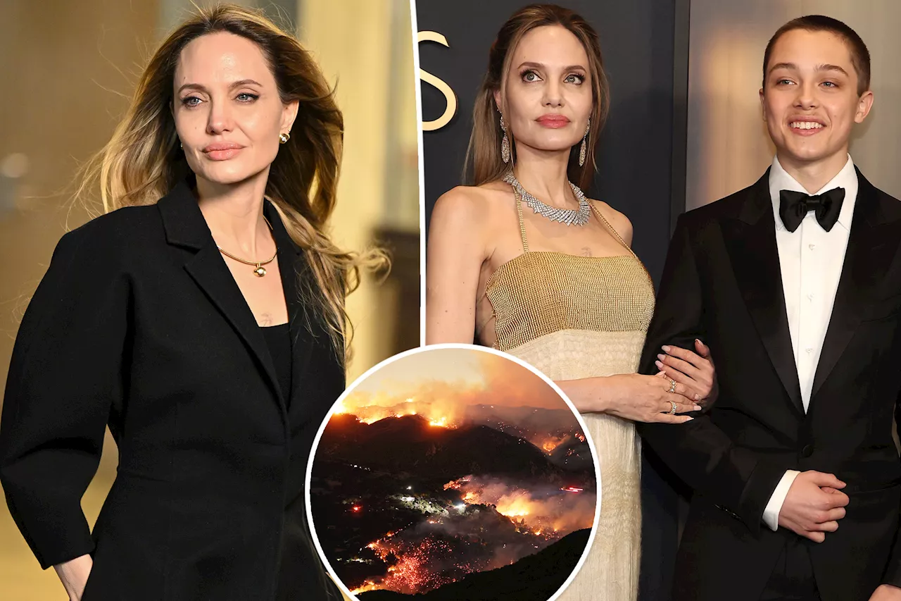 Angelina Jolie and son Knox reveal how they’re helping loved ones in need as LA fires rage on