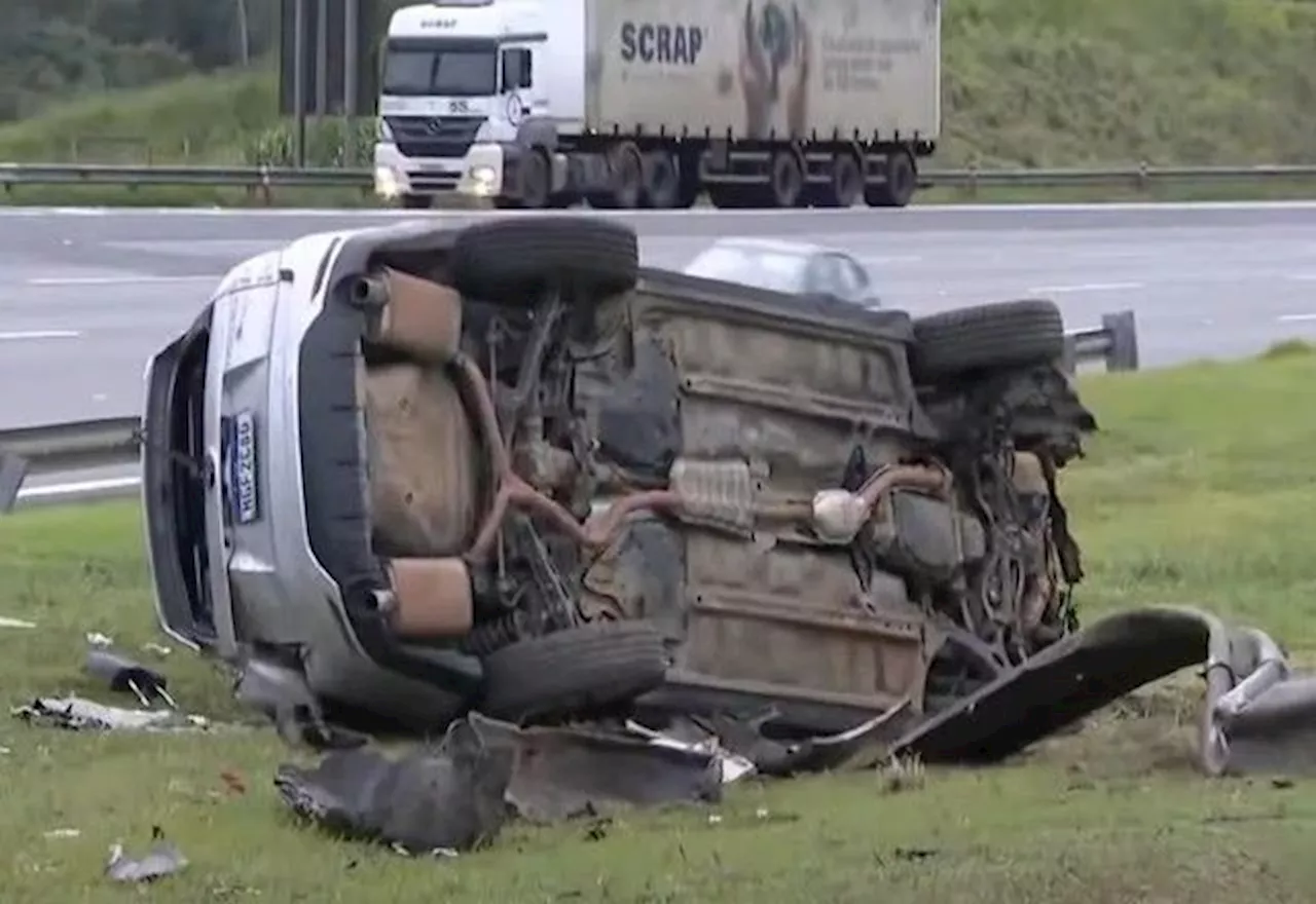 Imagens mostram racha entre veículos de luxo antes de acidente fatal em rodovia de SP