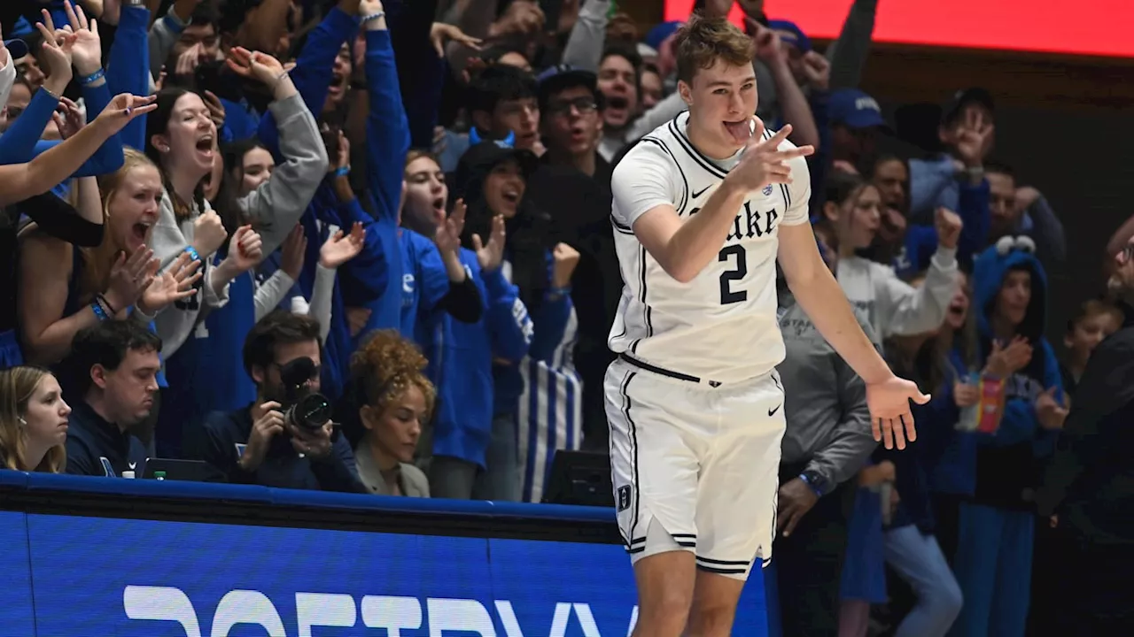 Flagg Sets ACC Freshman Scoring Record, Drops 42 Points in Duke's Win Over Notre Dame