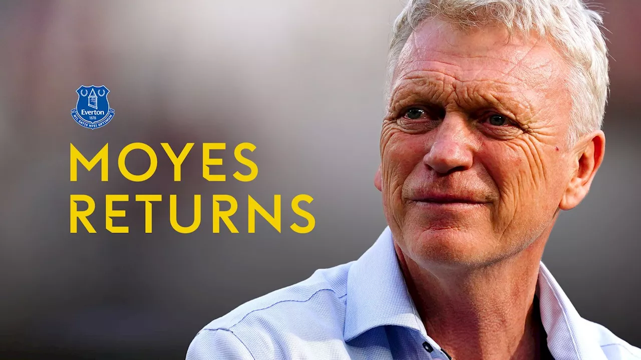 David Moyes reappointed by Everton as manager 11 years after leaving club to join Manchester United