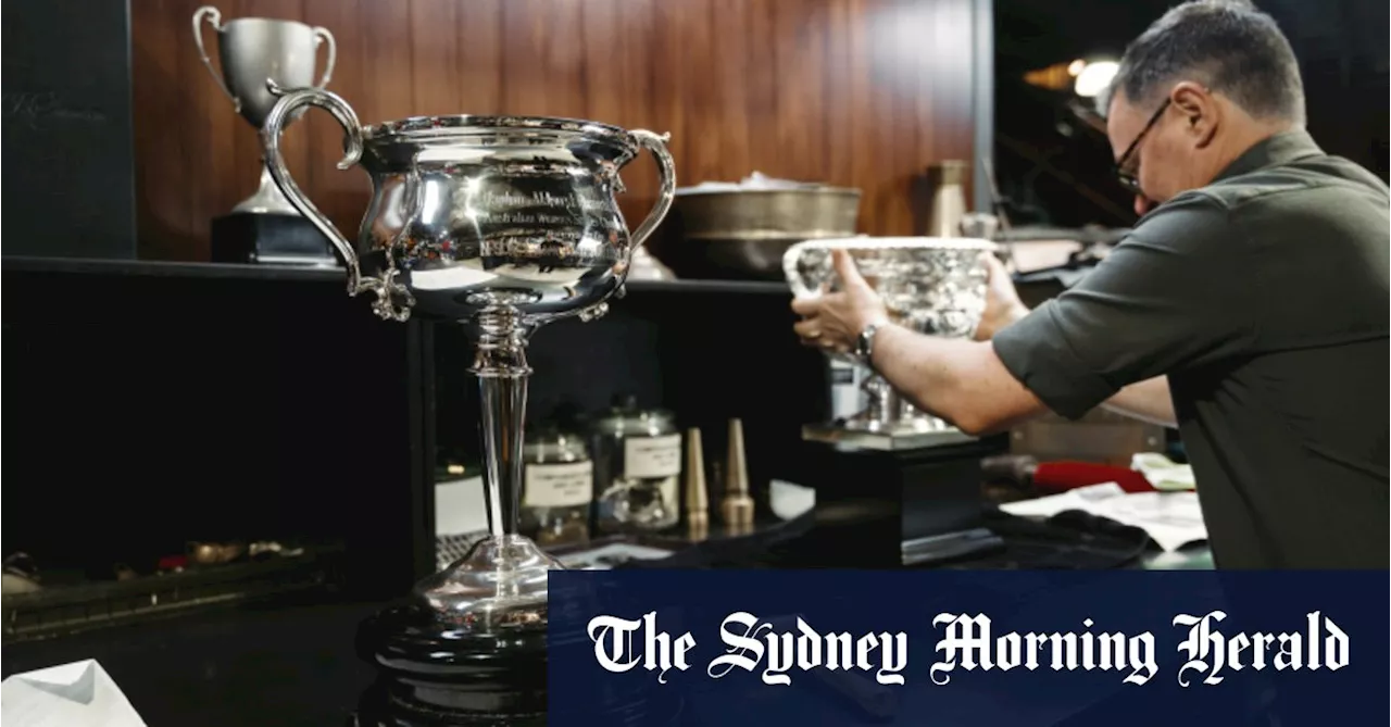 The story behind ‘Norm’ and ‘Daph’ – the Australian Open singles trophies