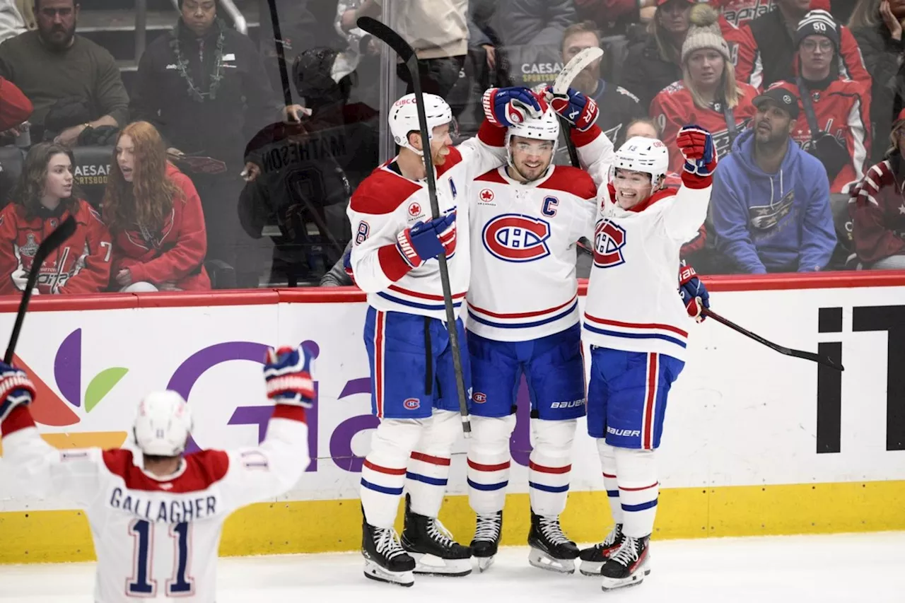 Nick Suzuki scores in overtime to lift the Canadiens past the Capitals, 3-2