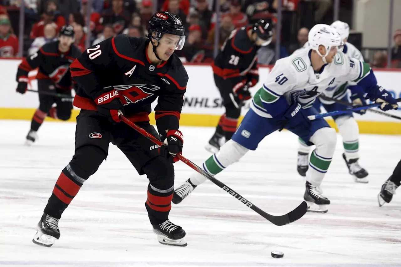 Staal, Tokarski lead Hurricanes to 2-0 win over Canucks