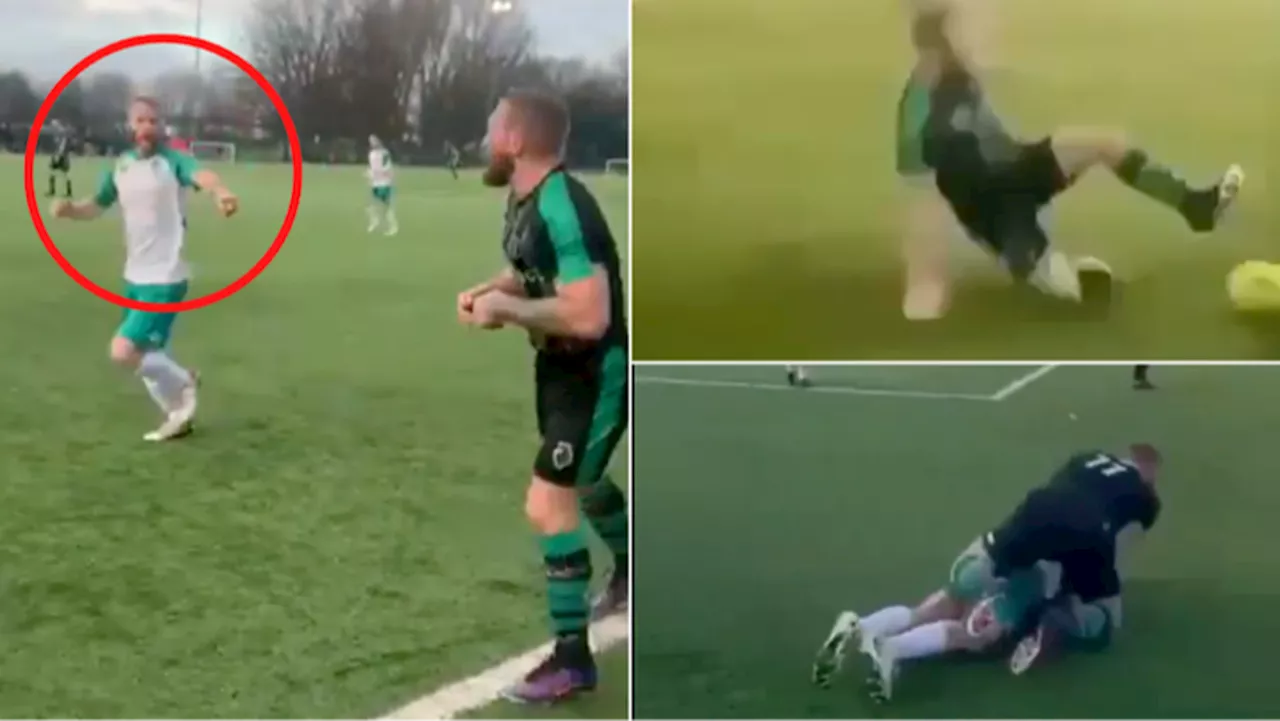 Fans hear 'disrespectful' comment to Conor McGregor from opposition player during shock football appearance