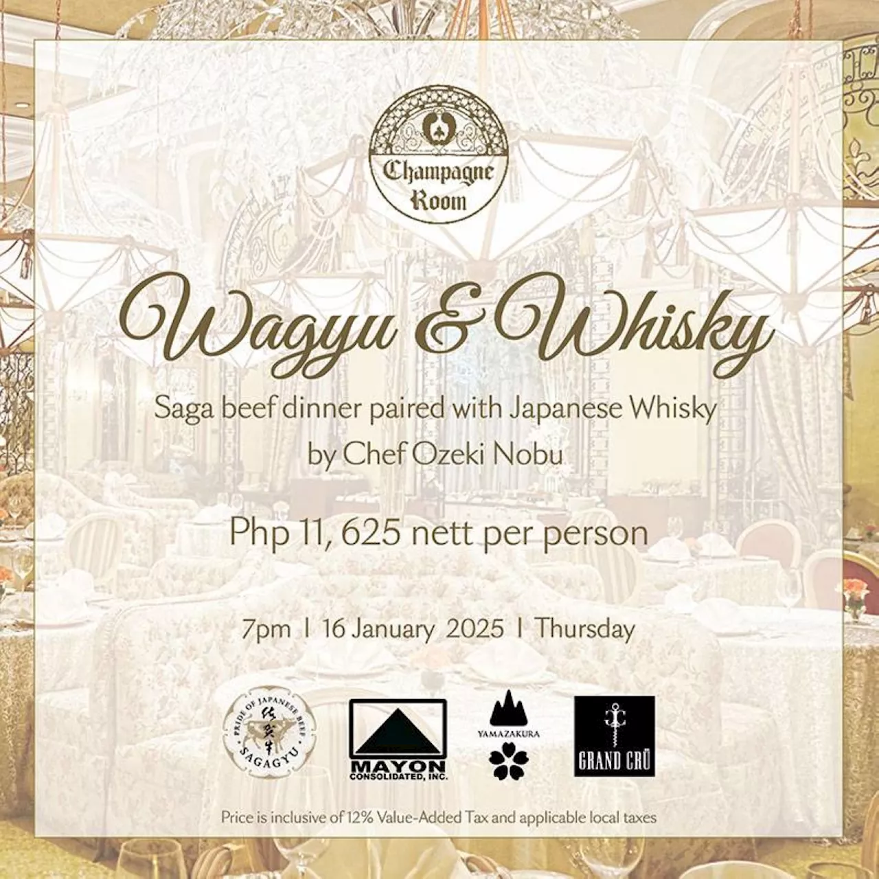 The art of Saga Wagyu and Japanese whisky pairing