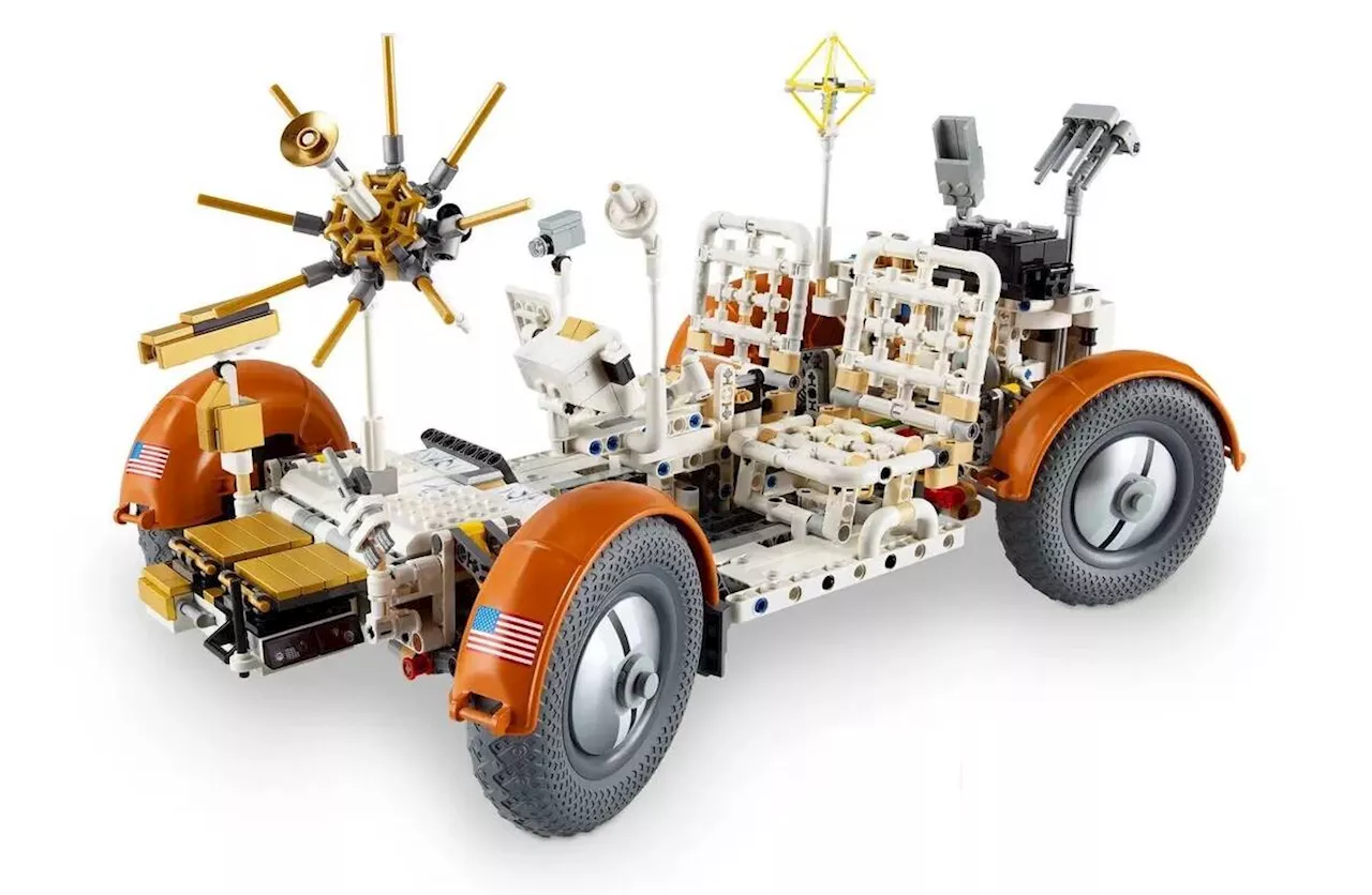 Celebrating when EVs went to the Moon with a Lego Lunar Roving Vehicle build