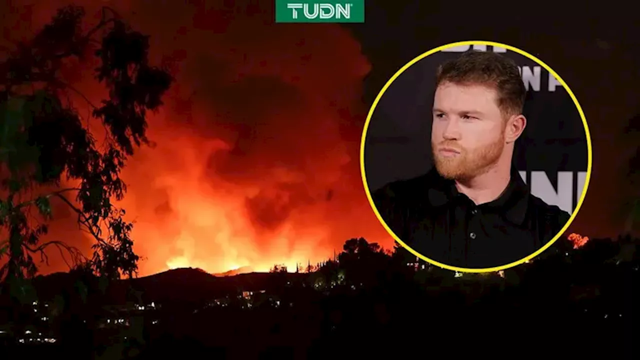 Canelo Álvarez envía oraciones por las víctimas de los incendios en California