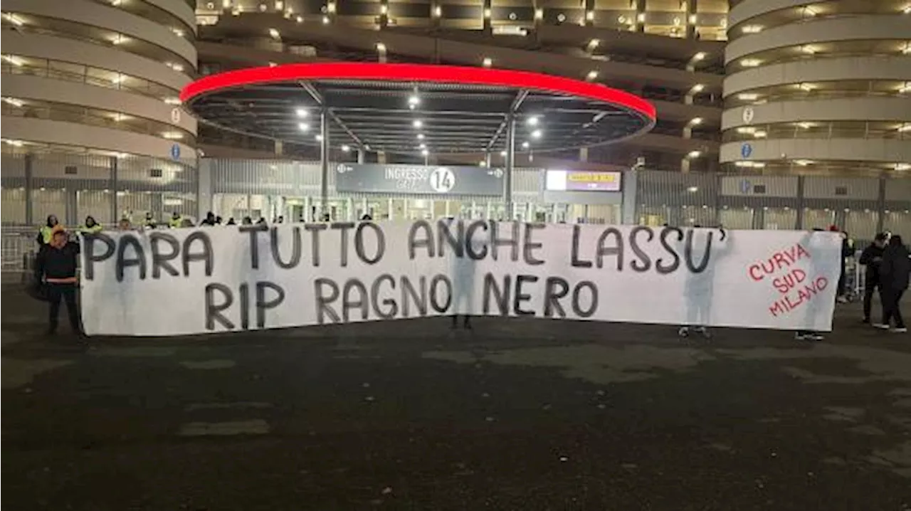 Milan-Cagliari, la Curva Sud ricorda il compianto Fabio Cudicini: 'Para tutto anche da lassù'