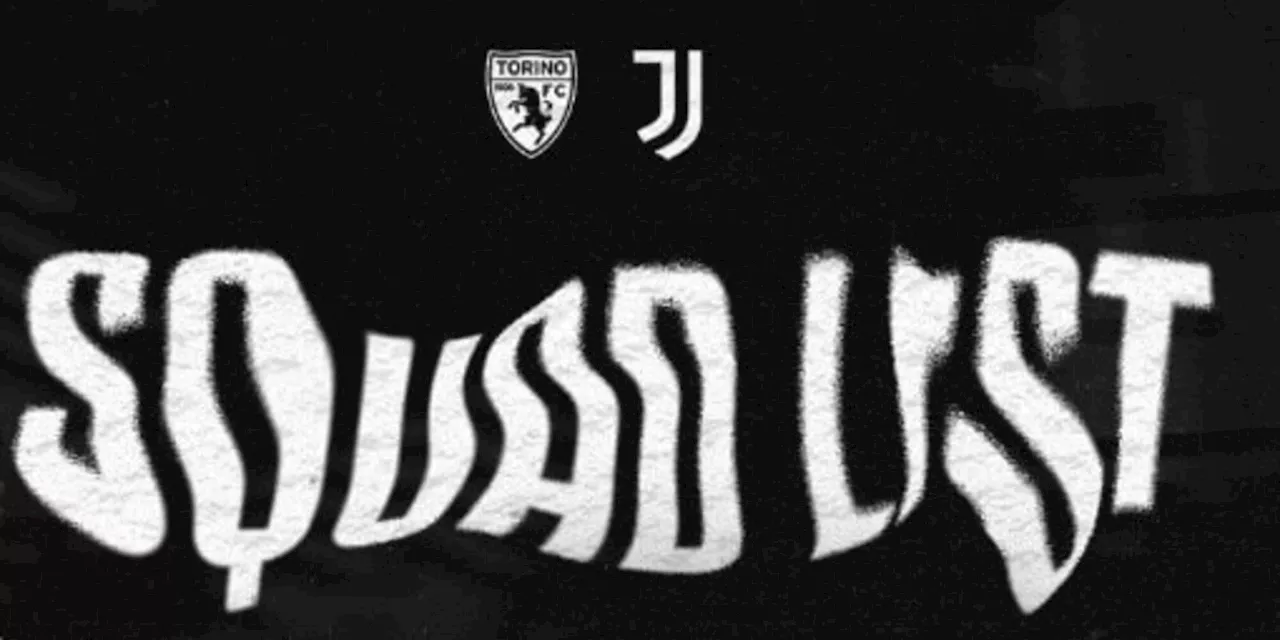 Juve-Torino: solo 18 convocati per il derby, emergenza attacco