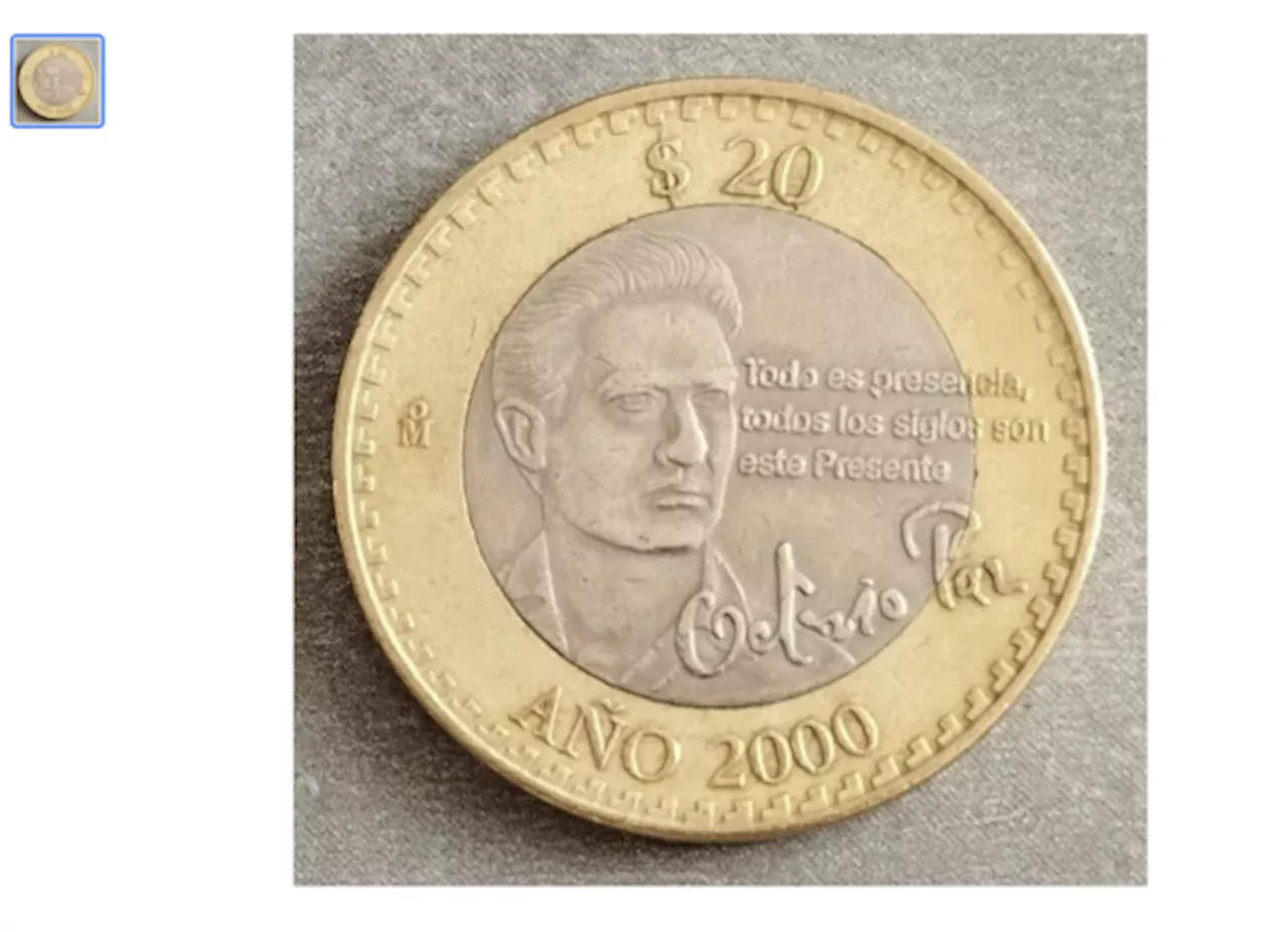 Esta moneda de 20 se vende en 3 mil pesos por internet; conoce todos los detalles