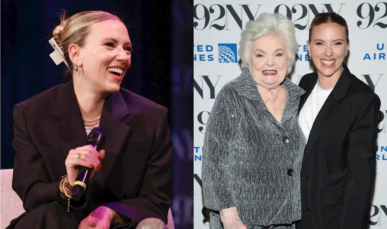 Scarlett Johansson Continues Her Power Suit Style Streak for ‘Thelma’ Screening With June Squibb