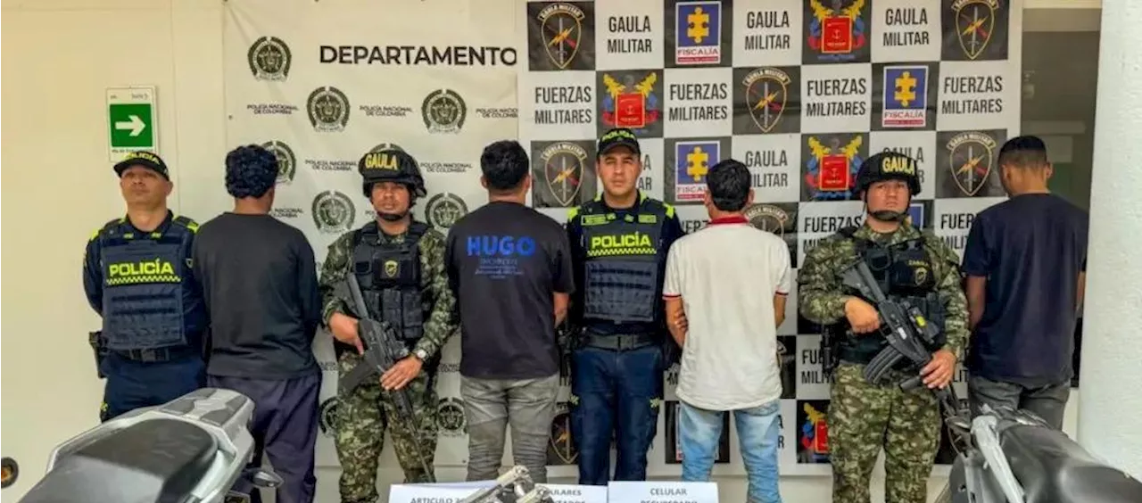 Capturan a cuatro presuntos integrantes del 'Clan del Golfo' en Antioquia