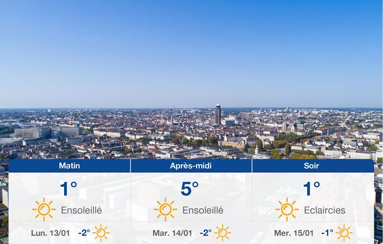 Météo Nantes: prévisions du dimanche 12 janvier 2025