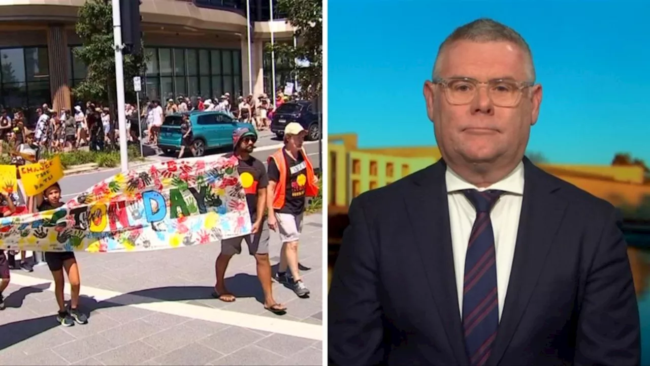 Labor minister Murray Watt makes Australia Day date blunder live on air after poll showing majority support for keeping January 26