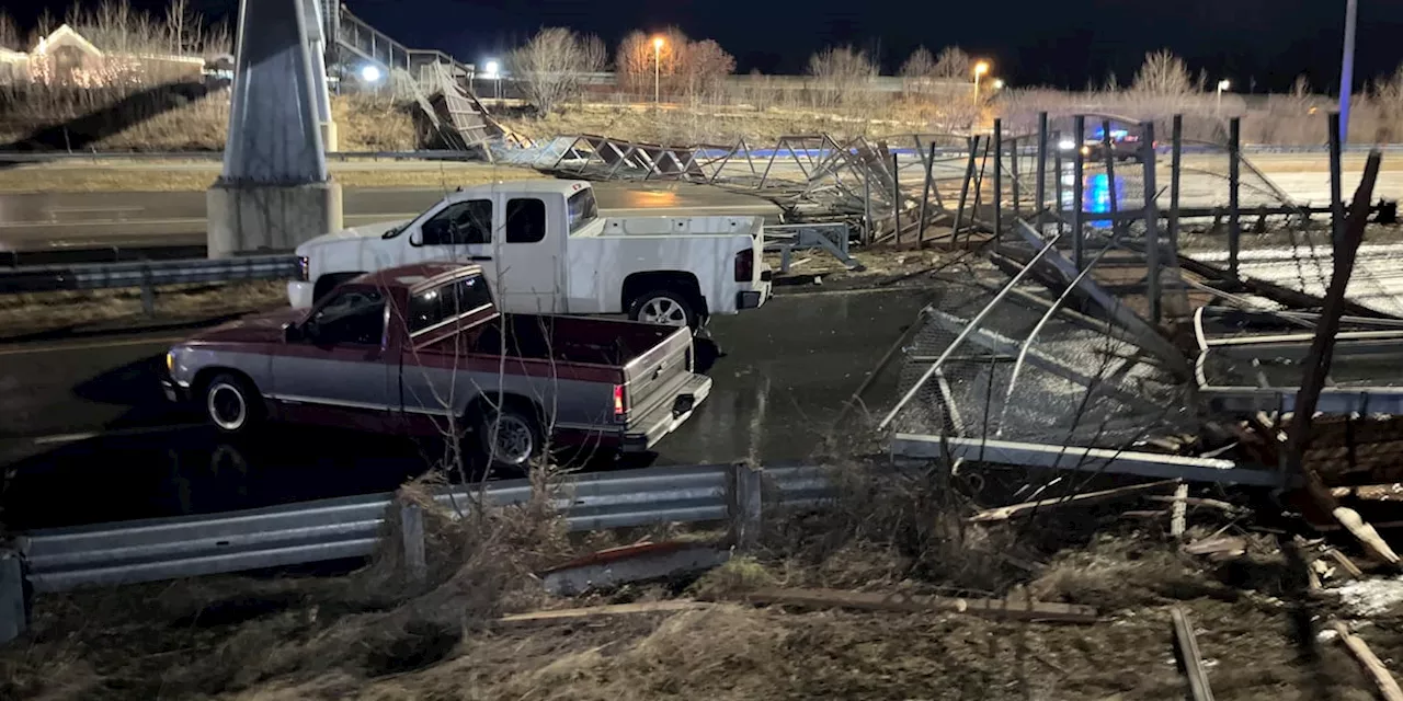 Pedestrian Bridge Collapses onto Seward Highway in Anchorage