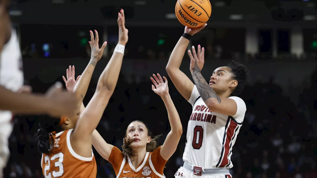 No. 2 South Carolina puts clamps on Madison Booker, routs No. 5 Texas 67-50 for 11th straight win