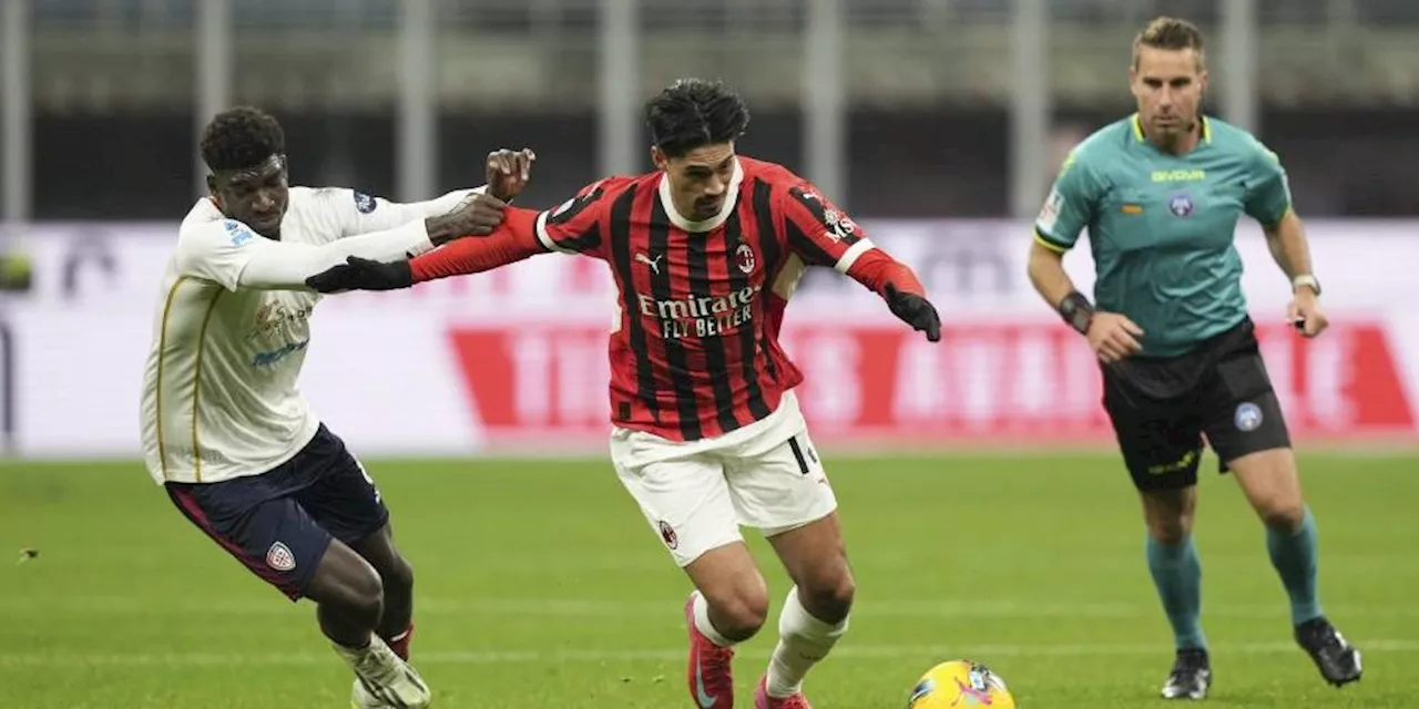 AC Milan Bagi Poin Imbang 1-1 dengan Cagliari