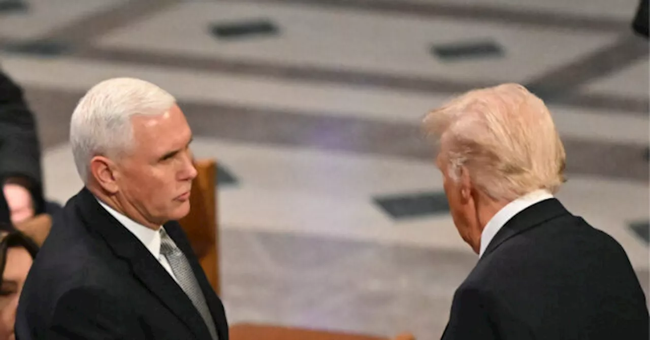 Pence Congratulates Trump at Carter's Funeral