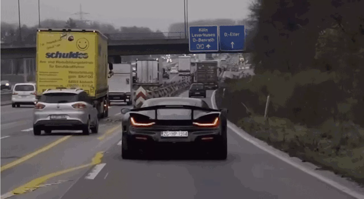 Rimac Nevera Brakes Avoids Crash on German Highway