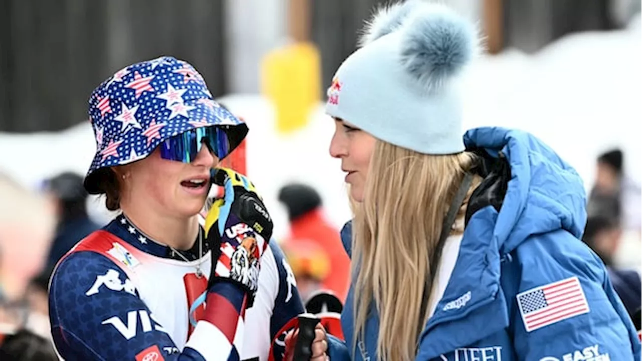 Lauren Macuga wins World Cup super-G race, Lindsey Vonn 4th