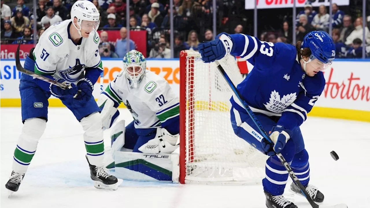 Canucks overcome travel woes to down Maple Leafs 3-0