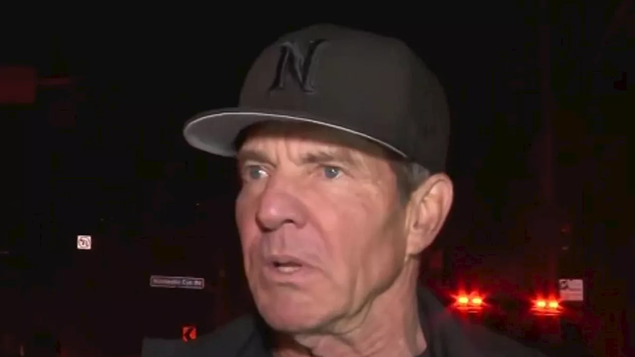 Internet Slams 'Overeager' Reporter for Interrupting Dennis Quaid During Wildfire Evacuation