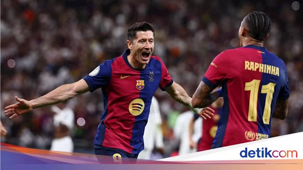 Barcelona Raih Piala Super Spanyol, Unggul dari Madrid